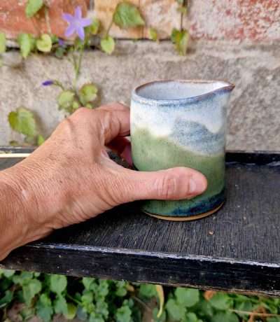 alpine forest dimple jug in hand