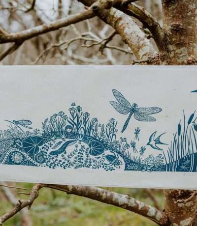 Becca Thorne The Pond Lino Print