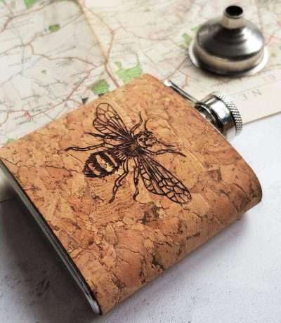 bee cork hip flask alternative sho