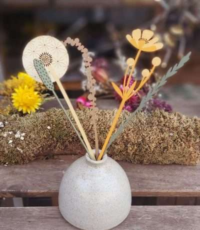 buttercup meadow paper posy