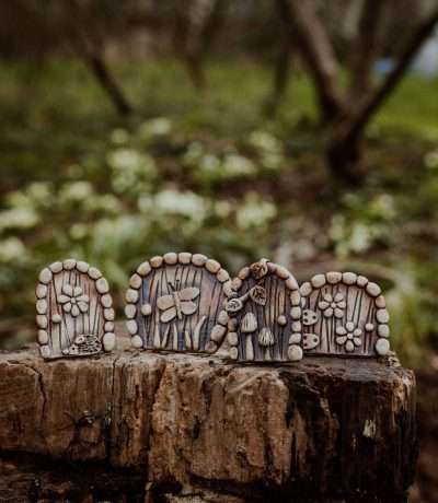 Ceramic fairy doors group shot