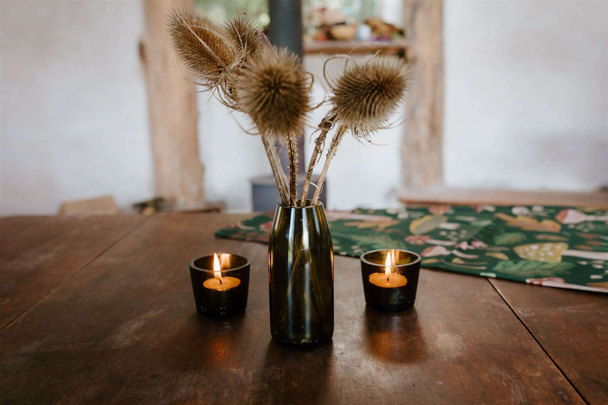 Glass bud vase