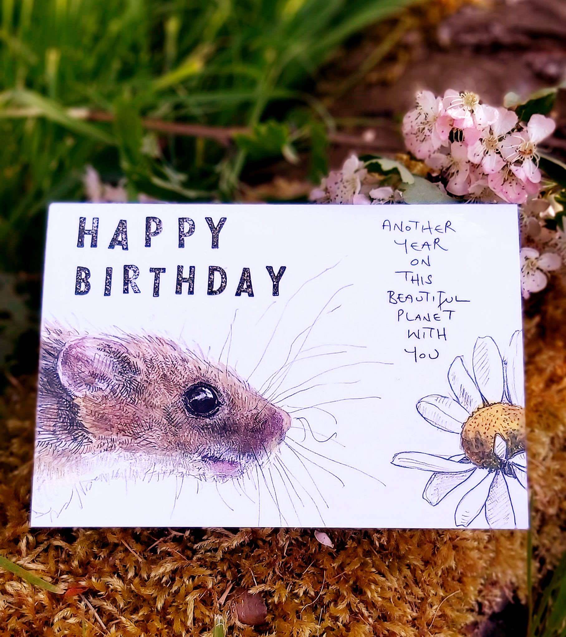 hannah birthday card mouse