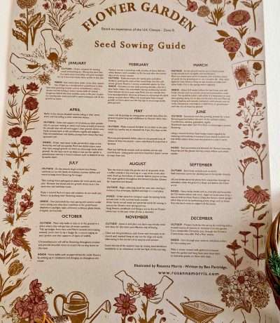 rosanna morris seed sowing guide print