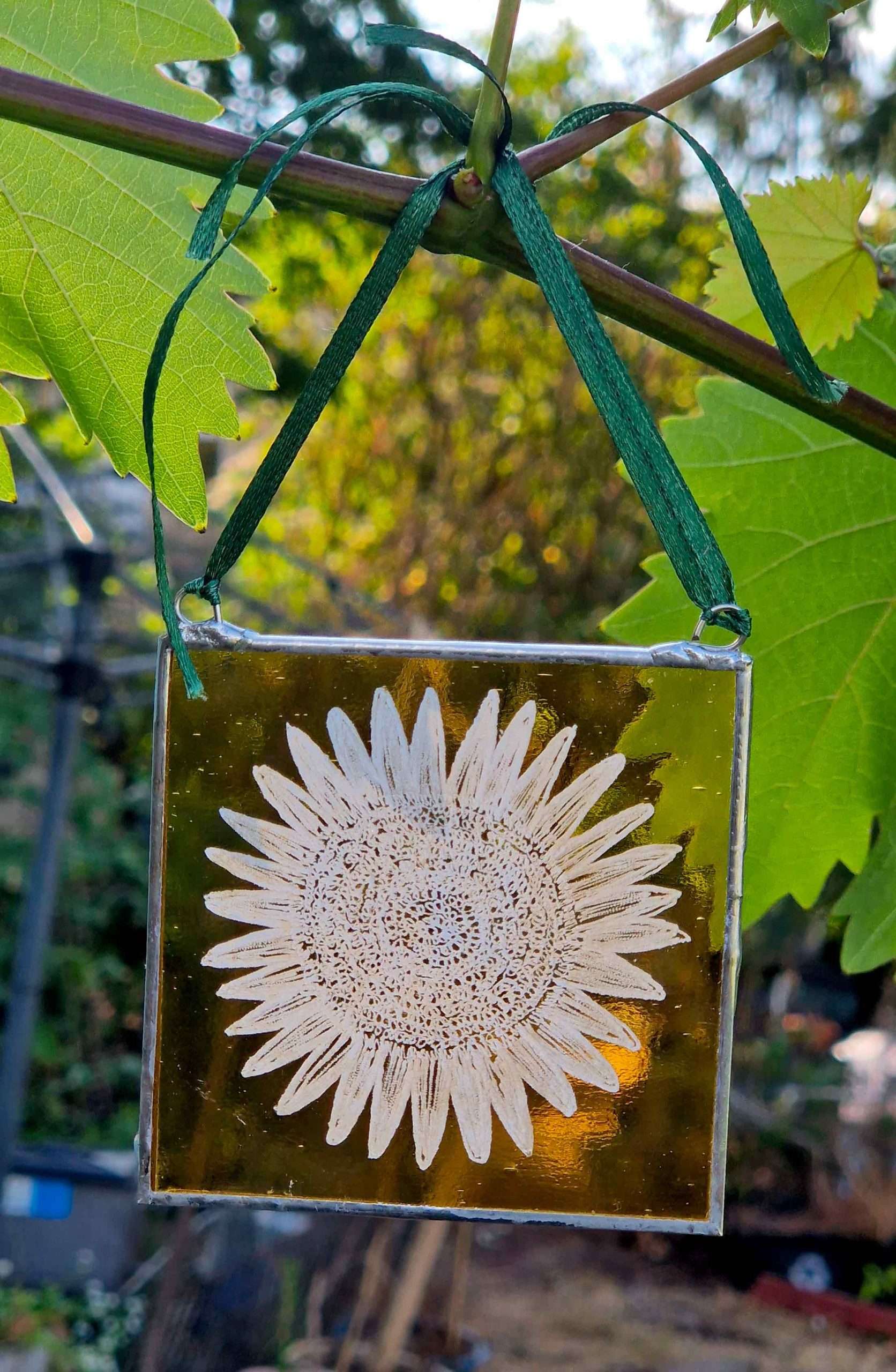 sunflower glass frame main