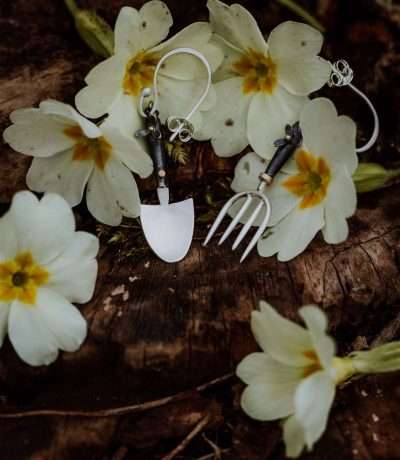 Trowel And Fork Earrings alt