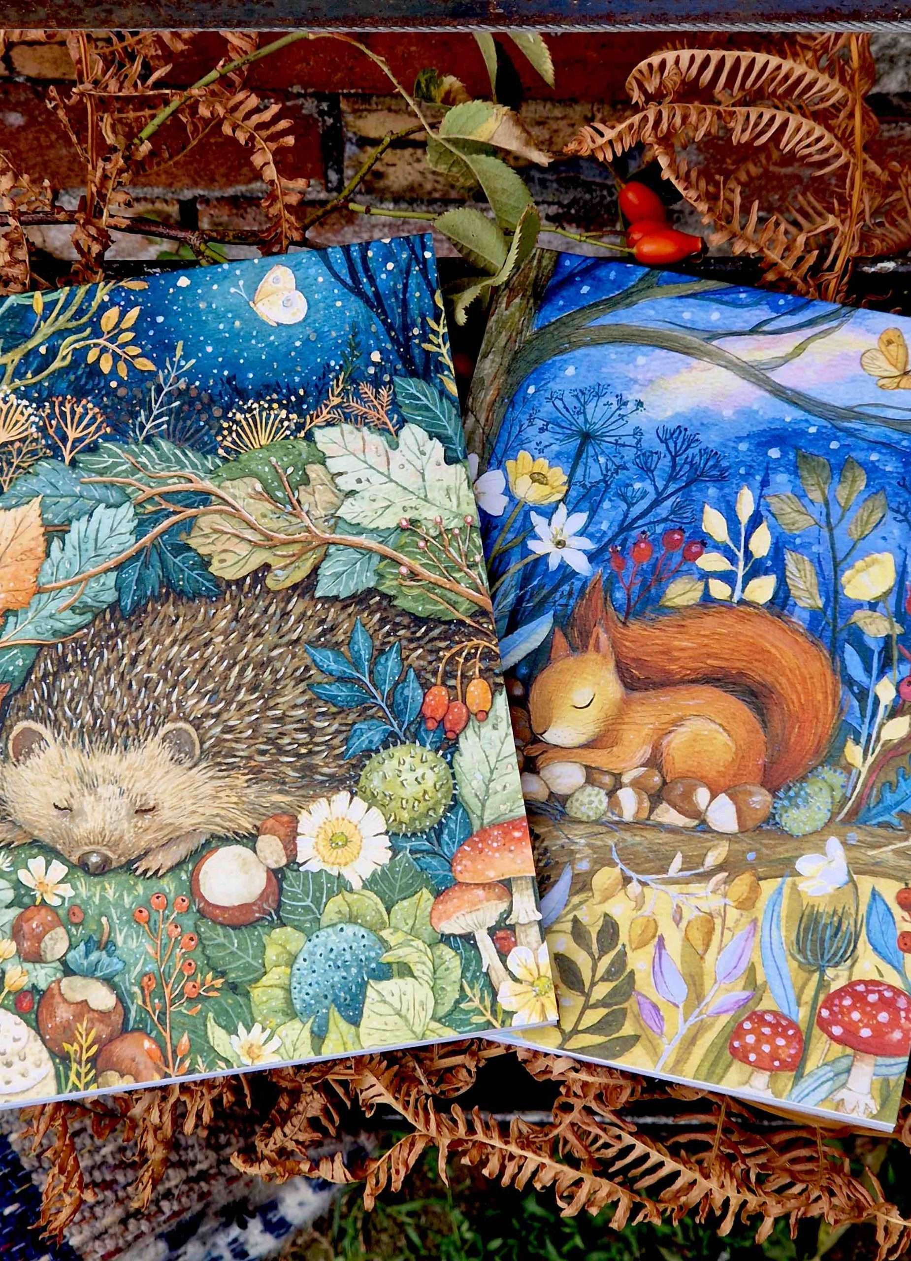 woodland animal notepads