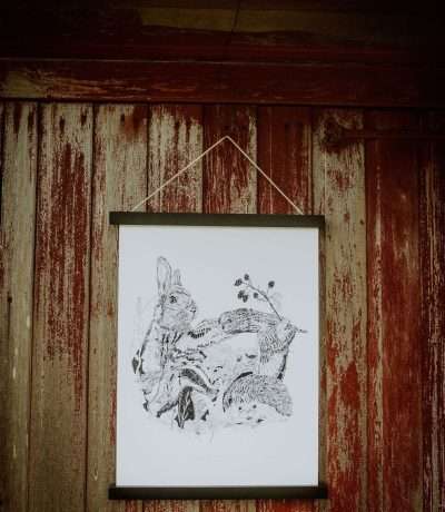 Woodland Animals print